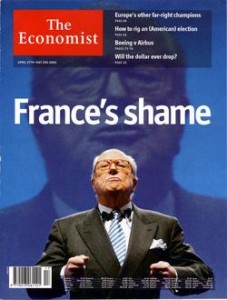 Couverture de The Economist suite au 21 avril 2002