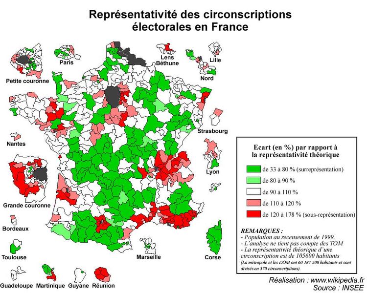 Représentativité des circonscriptions électorales