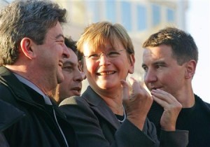 Mélenchon, Buffet et Besancenot Mélenchon, Buffet et Besancenot
