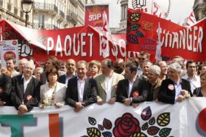 Le Parti Socialiste manifestait le 1er mai 2009.