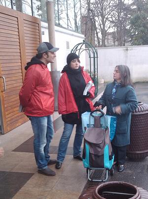 Xavier Iacovelli, Secrétaire de section et conseiller municipal de Suresnes, et Chloé Trividic, conseillère municipale de Suresnes