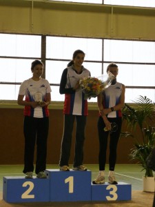 Le podium du 4 km