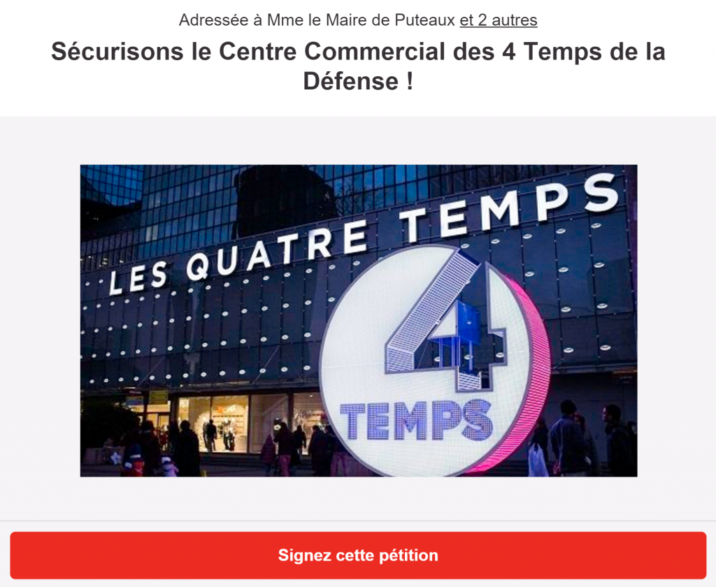 Pétition 4 Temps